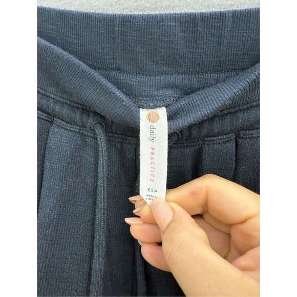 Anthropologie Daily Practice Womens Blue High Rise Wide-Leg Lounge Pants Size XS - Picture 9 of 10
